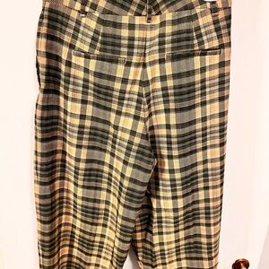 Wilfred Women’s Plaid Pants in Black and Tan